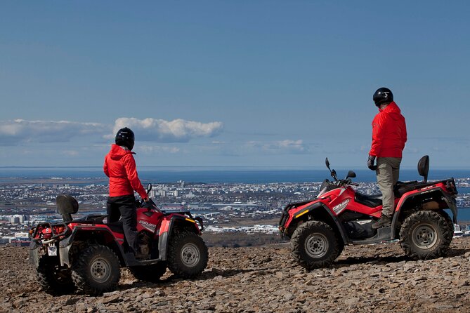 1 Hour ATV Quad Tour : Pick up from Reykjavik (2 persons per ATV) - Reaching Reykjavik Peak for the city view