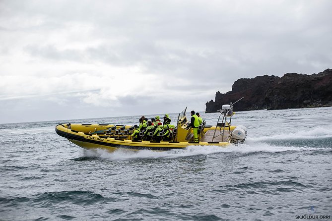 2 hour Round Trip in Vestmannaeyjar on a RIB Boat - Checking in at Tangagata 7