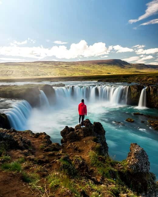 Akureyri Port: Godafoss Waterfall Classic Tour & Viewpoint - The road to Godafoss through northern Iceland