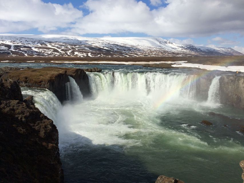Akureyri Port: Lake Mývatn & Goðafoss Waterfall Day Trip - Dimmuborgir’s black lava formations