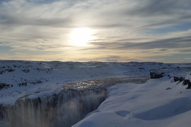 Arctic Fox Travel Dettifoss lake Mývatn winter private super jeep tour - Goðafoss, the waterfall of the gods