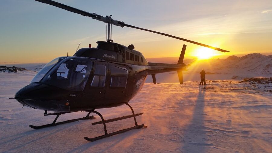 ATV & Helicopter combination tour From Reykajvik - The transfer from the ATV base to the helicopter