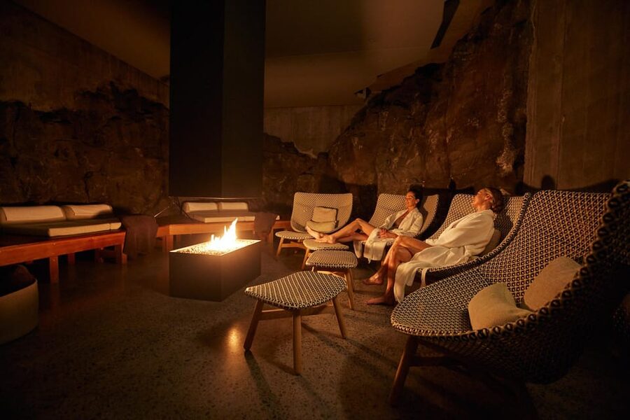 Blue Lagoon: Retreat Spa Experience & Private Changing Suite - Entering the Retreat Spa through Icelandic lava