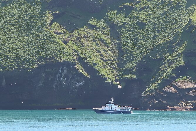 Boat Tour in Vestmannaeyjar - Entering the sea cave