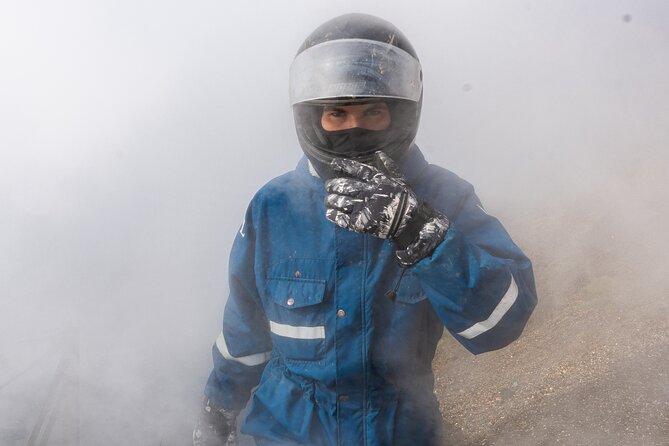 Buggy 'Lava Field Adventure' from Reykjavik - Getting ready in coveralls and helmets