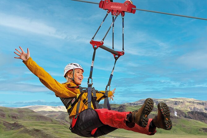 Conventional Ride (Free as a Bird) from Hveragerdi - Flying above Svartagljúfur gorge