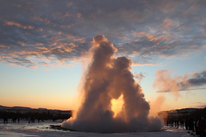Day Trip to the Golden Circle and Hot spring Geyser by 4WD Jeep from Reykjavik - Gullfoss and the river dropping into the gorge