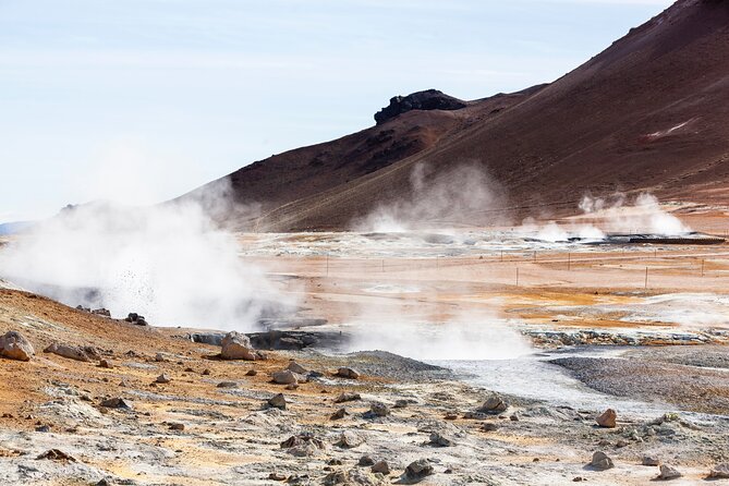 Diamond Circle Myvatn Waterfalls, and Husavik from Akureyri Tour - Námaskarð brings boiling ground and sulfur steam