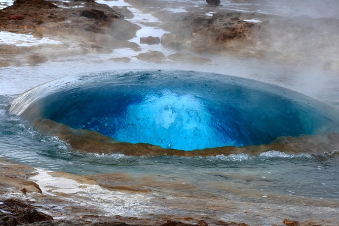 Exclusive Golden Circle: A Private Icelandic Adventure - Kerid crater adds red rock and blue water