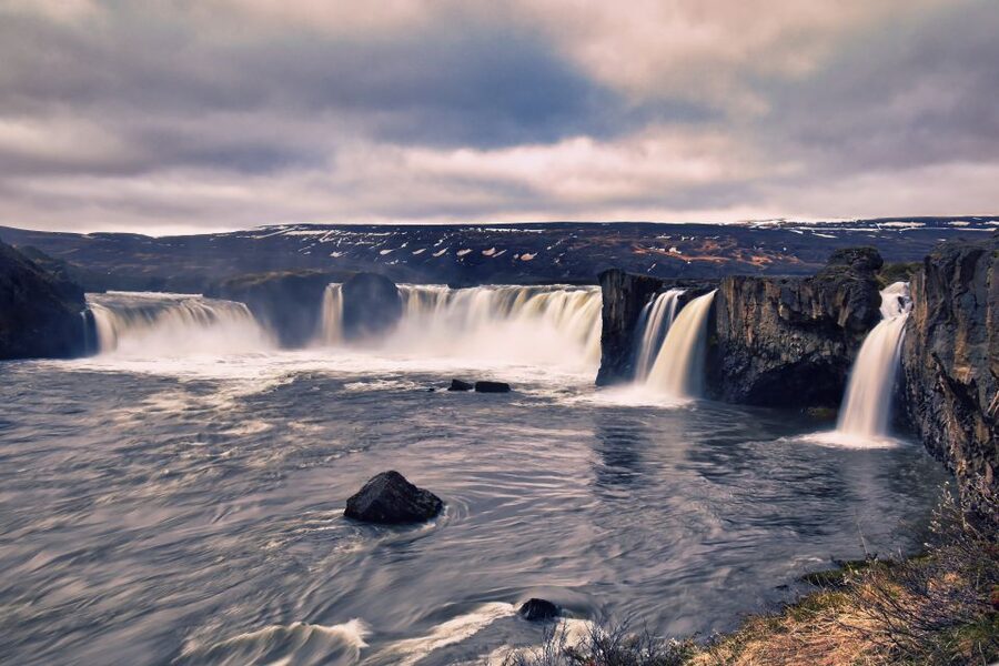 From Akureyri: Godafoss Waterfall Guided Trip with Transfers - Seeing Goðafoss from the Riverbank
