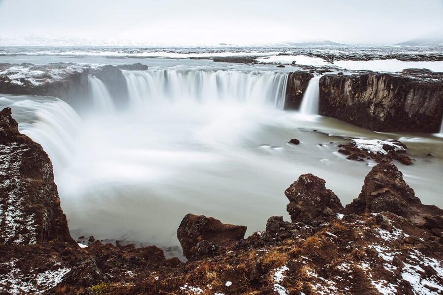 From Akureyri: Goðafoss Waterfall Winter Tour - A short photo stop in the northeastern region