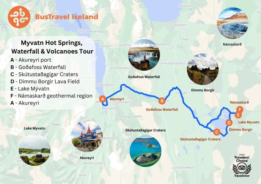 From Akureyri: Myvatn Lake, Craters, & Waterfall Tour - Skútustaðagígar and Mývatn’s false craters