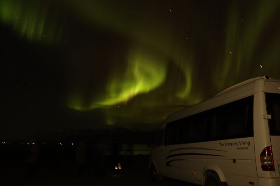From Akureyri: Northern Lights Tour - What seeing the aurora may really look like
