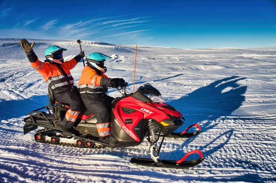 From Geysir: Snowmobile Adventure on Langjökull Glacier - The safety lesson is short but important