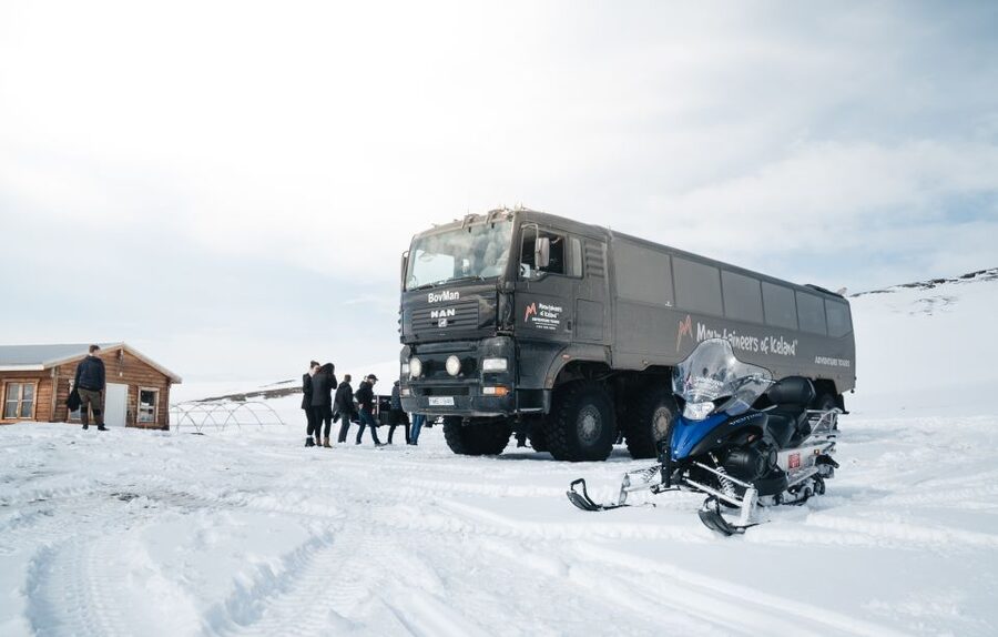 From Gullfoss: Langjökull Glacier Snowmobile Tour - One hour across Langjökull Glacier