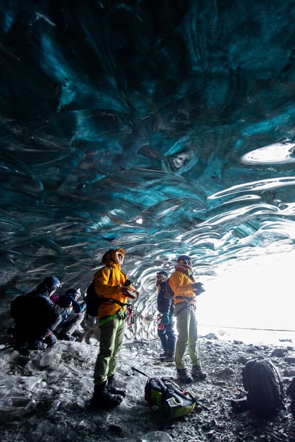 From Jökulsárlón: Vatnajökull Glacier Blue Ice Cave Tour - Inside the natural cave