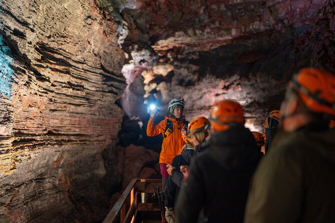 From Reykjavík: Evening Lava Tunnel Tour and Northern Lights Tour - Inside Raufarhólshellir lava tunnel