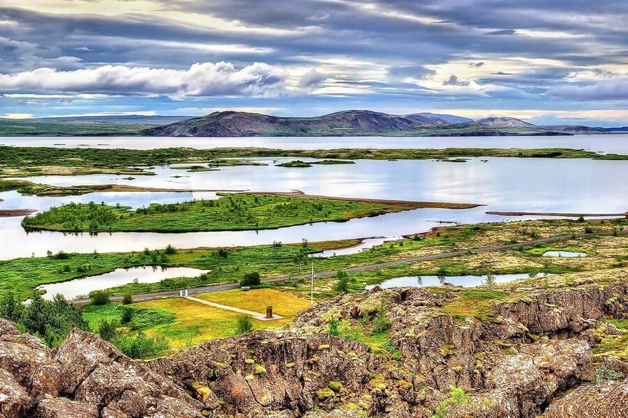From Reykjavik: Golden Circle Full Day Tour - Gullfoss, where glacial water drops in two stages