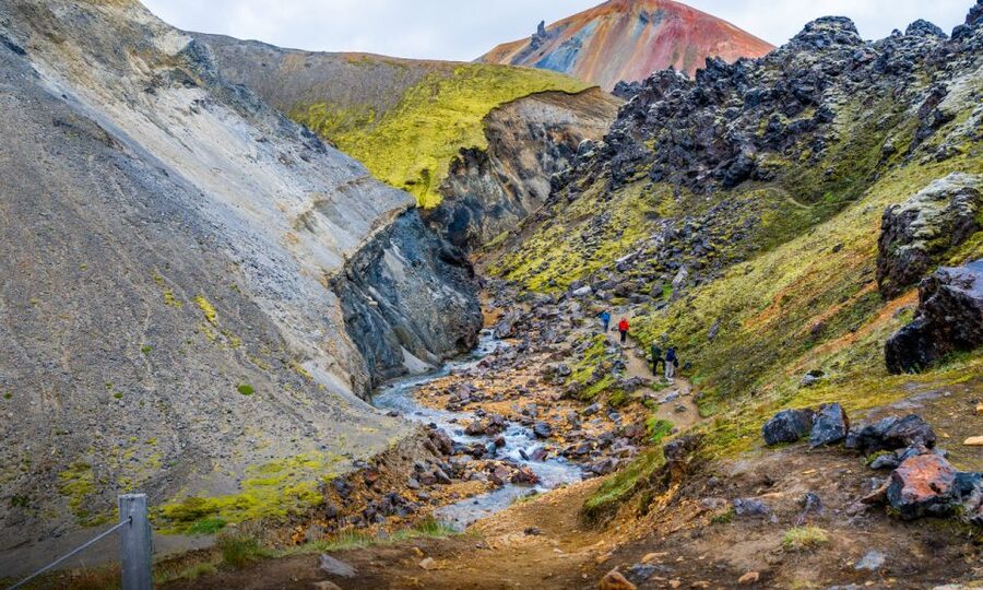 From Reykjavik: Landmannalaugar & Háifoss Waterfall Tour - The Lauga loop shows Landmannalaugar at walking speed