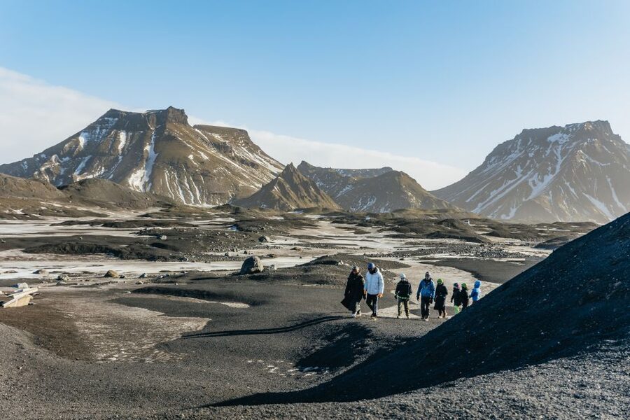 From Vik: Katla Ice Cave and Super Jeep Tour - Walking toward Mýrdalsjökull Glacier