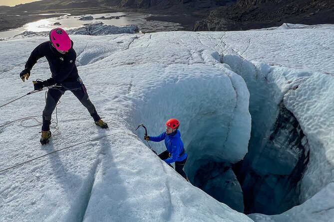 Glacier Adventure at Sólheimajökull Private Tour - Following the glacier route to the climbing area