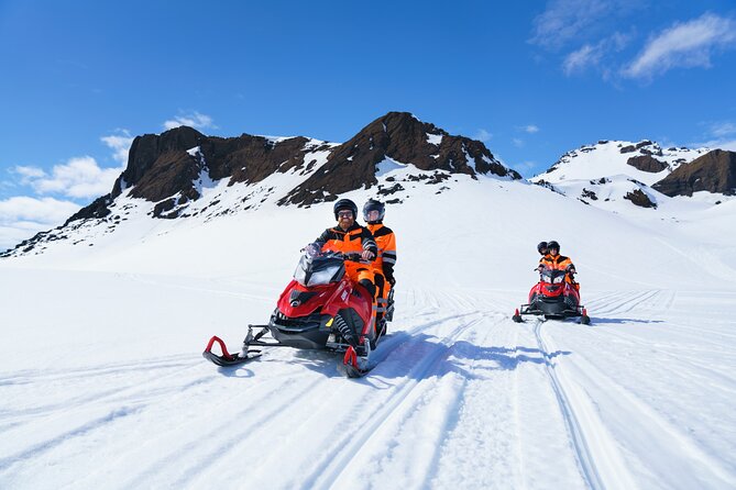 Glacier Snowmobiling from Reykjavik - Getting fitted for a glacier ride