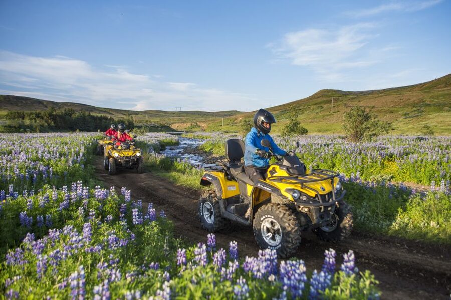 Golden Circle and ATV: Full-Day Combo Tour from Reykjavík - Riding an ATV toward Mount Hafrafell