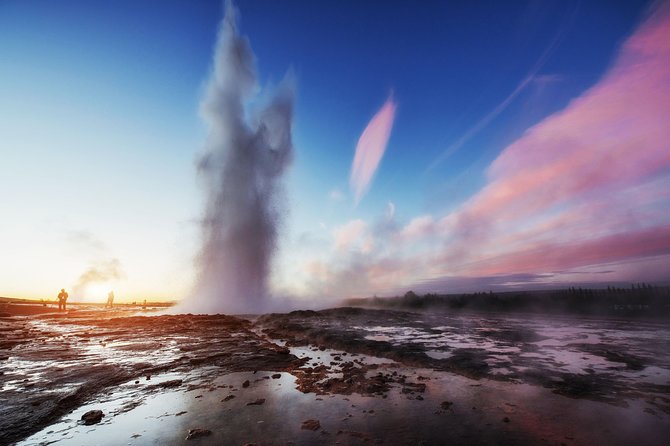 Golden Circle and Glacier Snowmobiling Day Trip from Reykjavik - Geysir’s steaming ground and sudden eruptions