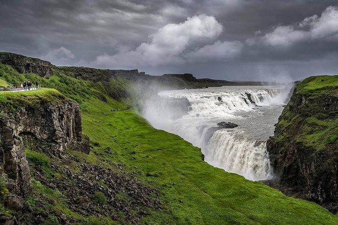 Golden Circle and Sky Lagoon Geothermal Spa Tour from Reykjavik - Gullfoss: Iceland’s two-tier waterfall