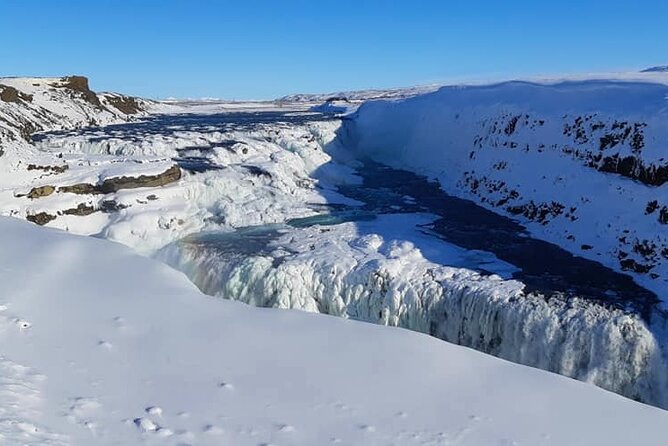 Golden Circle, Kerid Crater & Geothermal Lagoon -Small Group Tour - Gullfoss, Iceland’s powerful Golden Waterfall