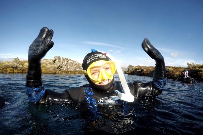Golden Circle & Snorkeling in Silfra From Reykjavík with Free Photos - Gullfoss brings the big Iceland view