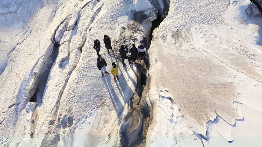 Gullfoss: Ice Cave and Glacier Tour in Glacier Monster Truck - A Short Break on the Glacier