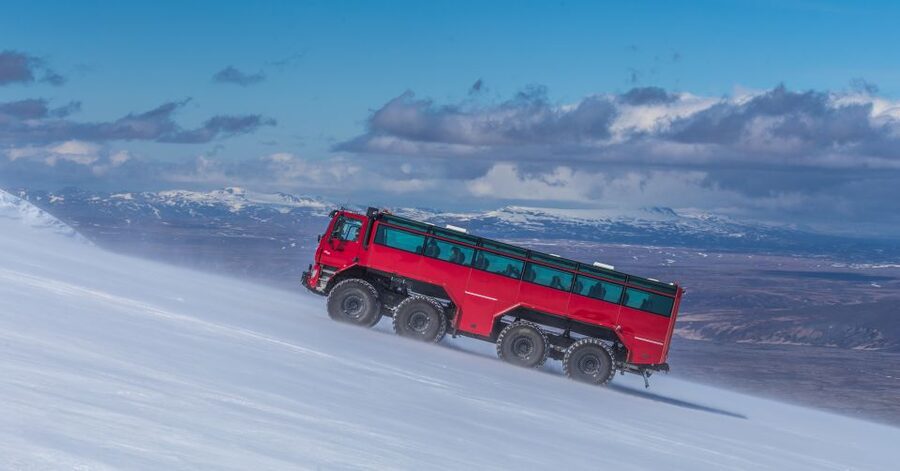 Gullfoss: Sleipnir Monster Truck Tour of Langjökull Glacier - The second drive across the ice