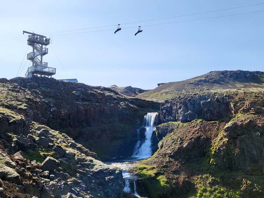 Hveragerdi: Mega Zipline Experience - What the $67 price includes