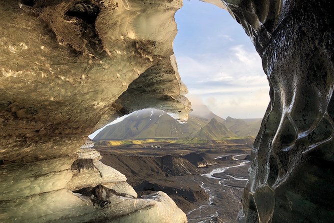 Ice Cave at Katla Volcano - Inside the tunnel, where fire meets ice