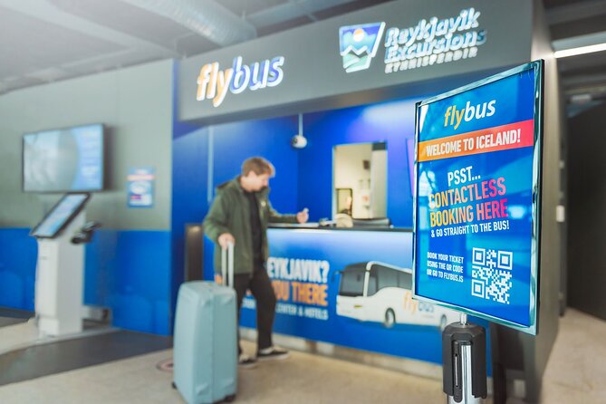 Iceland Airport Transfer from Reykjavík Hotels to KEF Airport - The Flybus coach to Keflavík Airport