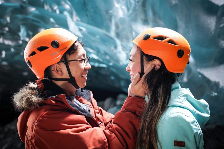 Iceland: Ice Cave Captured with Professional Photos - Entering the Sapphire Ice Cave