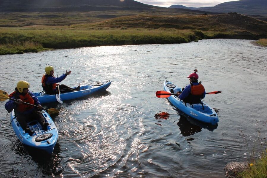 Icelandic Kayak Trip - The 15-minute ride upriver