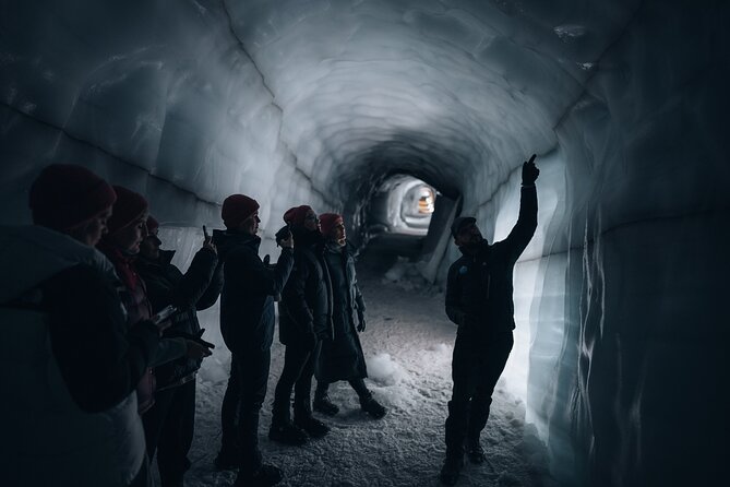 Into the Glacier Combo: Snowmobiling + Langjökull Ice Cave - Sharing a snowmobile across the glacier