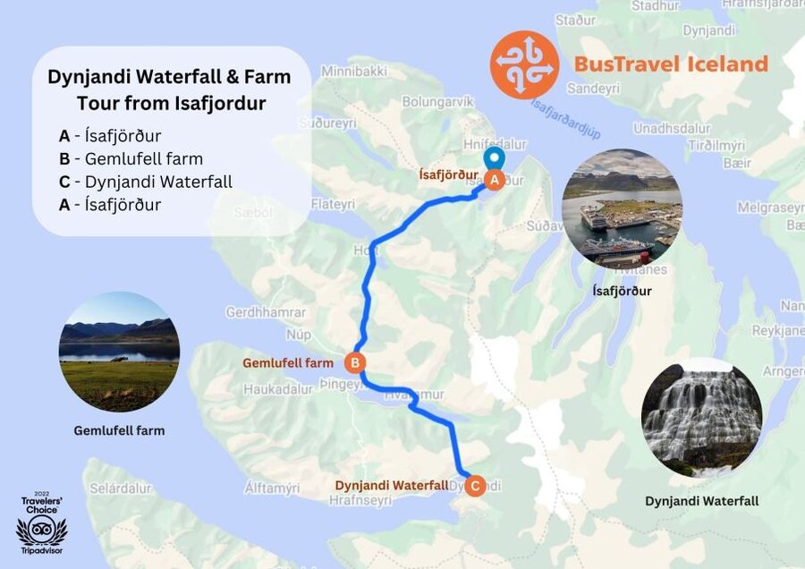Isafjordur: Dynjandi Waterfall Tour and Icelandic Farm Visit - Key points at a glance