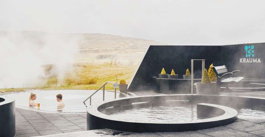 Krauma Geothermal Baths Entrance Ticket - Views of Deildartunguhver hot springs