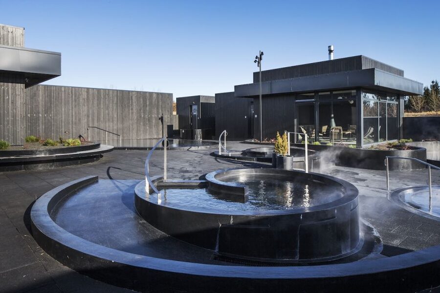Krauma Geothermal Baths Entrance Ticket - Steam rooms and the fire-warmed relaxation room