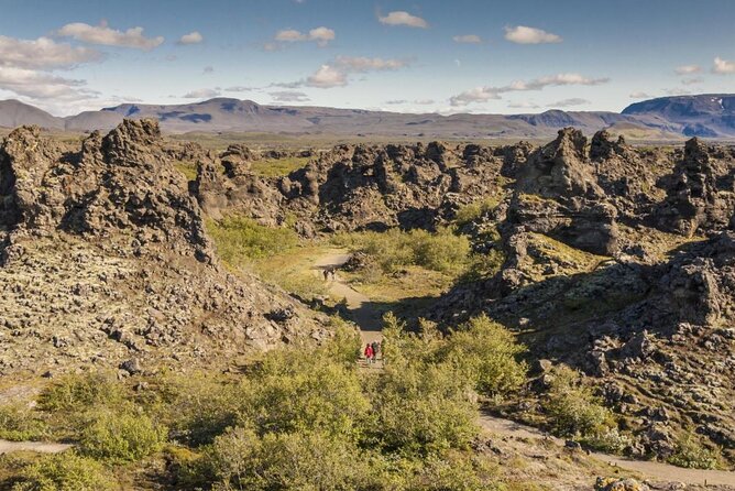 Lake Myvatn, Hot-Springs & Godafoss Waterfall Tour from Akureyri - Dimmuborgir: walking through ancient lava