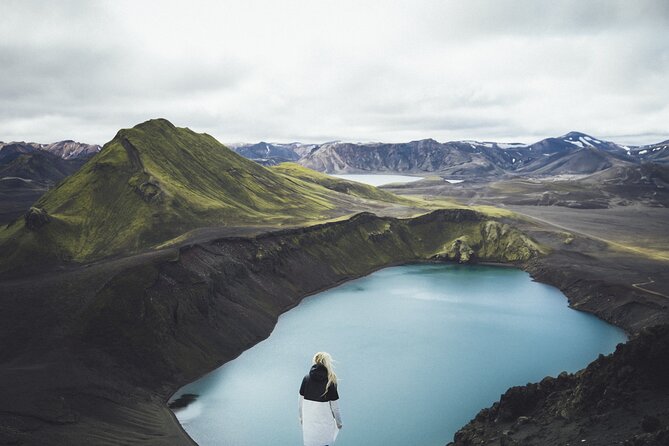 Landmannalaugar Hiking, Haifoss Waterfall and Hot Springs Tour - Hjálparfoss and its turquoise pool