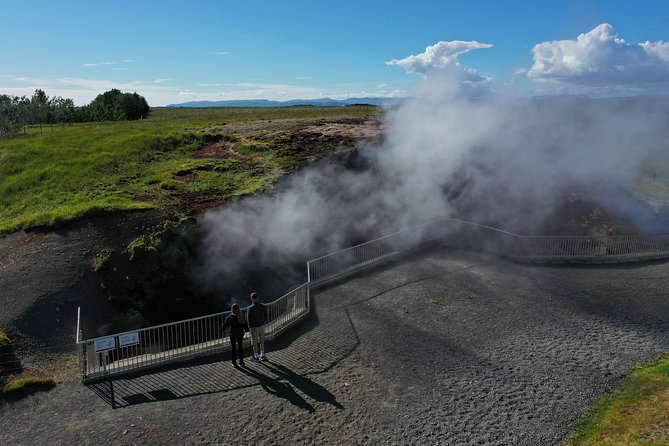 Lava Waterfalls, Sagas & Unique Canyon Baths - Small Group Tour - Glanni and the Grábrókarhraun lava fields