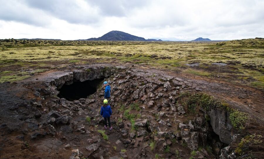 Leidarendi Cave: Lava Tunnel Caving from Reykjavik - Entering Iceland’s lava fields from Reykjavik