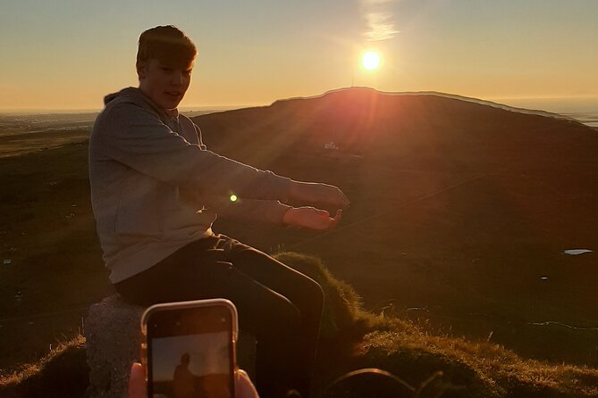 Midnight Sun Adventure on ATV - Up the mountain near Mosfellsbær