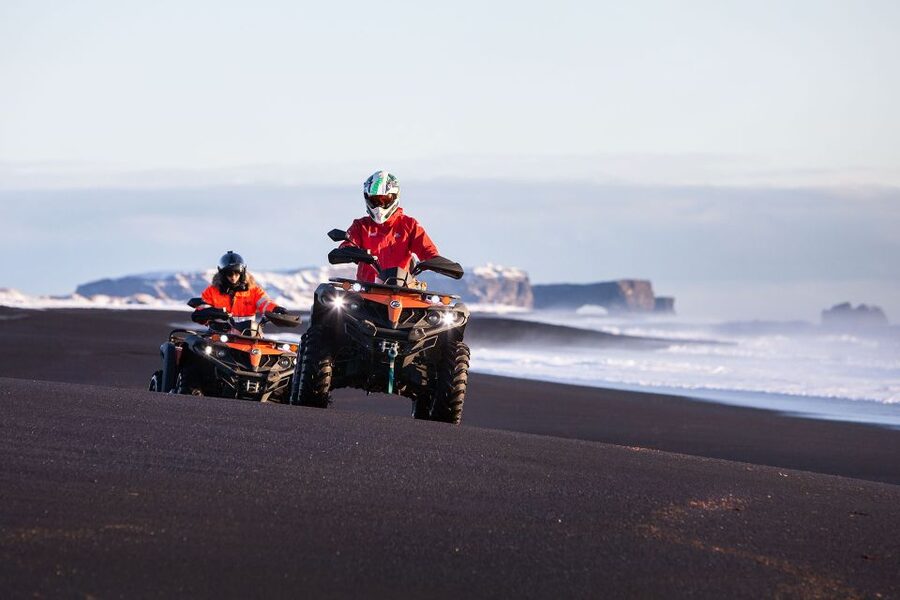 Mýrdalsjökull: South Coast ATV Quad Bike Safari - The DC3 plane wreck on the black plain