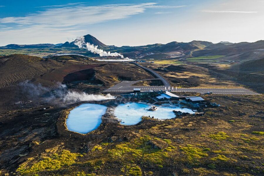 Mývatn: Myvatn Nature Baths Admission Ticket - The views toward Lake Myvatn and the crater