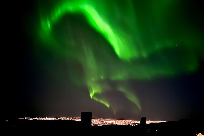 Northern Lights ATV Quad Adventure from Reykjavik - Riding out from Reykjavik after dark